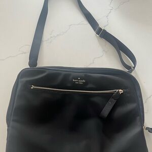Kate Spade Black Laptop Bag Smooth Leather